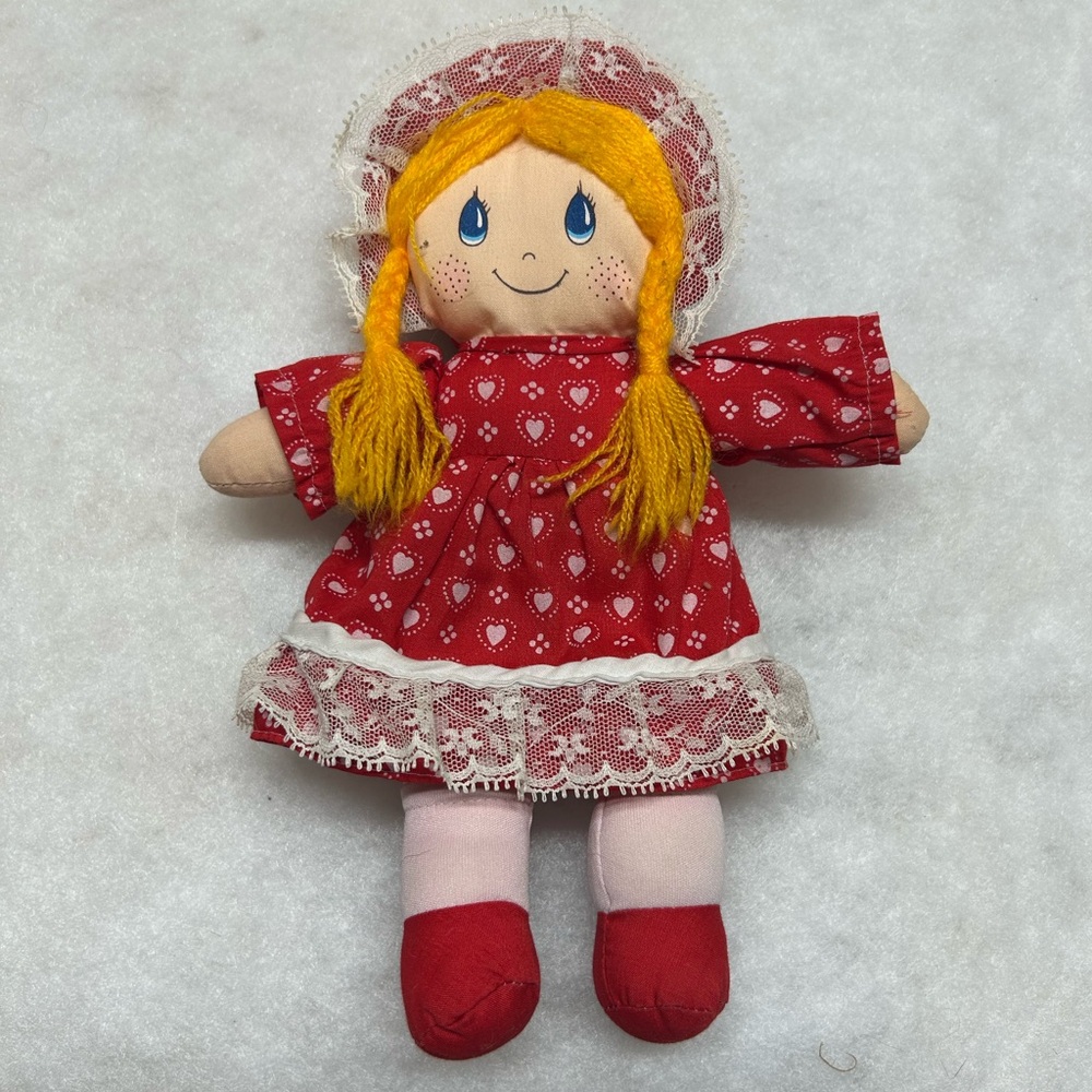 Vintage Cuddle Wit  “I Love You” Doll Cloth 10 inch ~ Doll